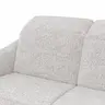 Ecksofa Canterbury - 2,5-Sitzer mit Longchair rechts, Stoff, Offwhite