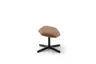 Hocker Helge - Leder, Silber