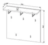 Garderobe - inkl. Sitzkissen, Riva Eiche Nachbildung, Kaschmir