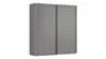 Schwebetürenschrank Viana - B ca. 212 cm, Lack, Steingrau