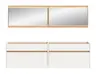 Garderobe - mit Beleuchtung, Weiß, Artisan Eiche Nachbildung
