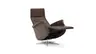 Relaxsessel Girona -  Relaxfunktion (motorisch), Leder, Dunkelbraun