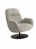 Drehsessel Hugo - Stoff, Graubeige