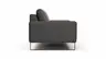 Sofa Enna - 3-Sitzer, Leder, Anthrazit