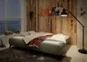 Funktionssofa JUNNIS - Schlaffunktion mit Bettkasten, Stoff, Taupe