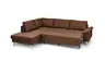 Ecksofa COOL - Ecke links mit 2,5-Sitzer, Querschläfer, Stoff, Rost