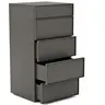 Kommode Loretto - BHT ca. 60x115x53 cm, Lack matt, Anthrazit