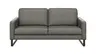 Sofa Enna - 3-Sitzer, Leder, Grau