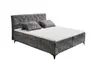 Boxbett - Liegefläche ca. 180x200 cm, Stoff, Anthrazit