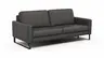 Sofa Enna - 3,5-Sitzer inklusive Relaxfunktion (motorisch), links und rechts, Leder, Anthrazit