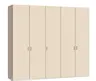 Drehtürenschrank JOIN IT- B ca. 252 cm,  Nougat, Glas, Creme