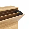 Schuhschrank Williston - Korpus Wildeiche massiv / Front sandgestrahlt