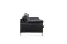 Sofa Smilla - 3-Sitzer, Leder, Schwarz