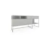 Sideboard Catona - Lack matt, Steingrau