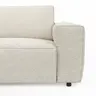 Ecksofa Lilaia - 1,5-Sitzer Tief, Ecke, 2-Sitzer rechts, Stoff, Creme
