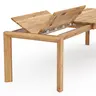 Esstisch Farmingdale - ausziehbar, Platte mit schräger Kante, LB ca. 180x90 cm, Eiche massiv, geölt