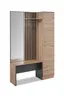 Kompaktgarderobe - Artisan Eiche Nachbildung, Anthrazit
