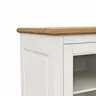 Highboard Louisiana - teilmassiv, Weiß