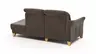 Sofa Canterbury - Recamiere links, Stoff, Dunkelbraun