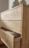 Sideboard Williston - Wildeiche bianco, Schubkastenfront sandgestrahlt