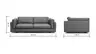 Sofa Aprino 3 - 3,5-Sitzer XL, Dickleder, Dunkelbraun, Armlehne Kissen