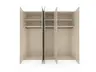 Drehtürenschrank Matera - BHT ca. 251x235x60 cm, Lack Matt, Kaschmir, Eiche, Milk