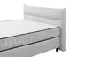 Boxspringbett - Liegefläche ca. 180x200 cm, Stoff, Hellgrau