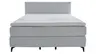 Boxspringbett Delia - Liegefläche ca. 180x200 cm, Stoff, Ecru