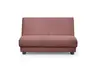 Schlafsofa EASY Optik A - 2-Sitzer ohne Armlehne, 140 cm inkl. Schlaffunktion, Cord, Rot