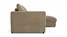 Ecksofa Stormy - 2,5-Sitzer mit Longchair rechts, Stoff, Rauchbraun