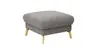 Hocker Maryville - LB ca. 74x74 cm, Stoff, Grau