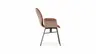 Armlehnstuhl Penthouse -  Leder, Rost, Stoff, Beige-Rost, Drehbar