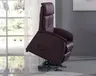 Fernsehsessel EM Bremen - Relaxfunktion (1-motorisch), Leder, Burgund