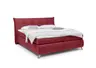 Boxspringbett HAROA- Liegefläche ca. 180x200 cm, Stoff, Rot, inkl. Topper