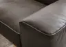 Sofa - 2,5-Sitzer, Kopfteil/Rückenlehne verstellbar, Leder, Dunkelbraun