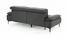 Sofa Felipa - 3-Sitzer inkl. Relaxfunktion (motorisch) und Kopfteil verstellbar, Leder, Grau