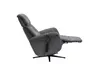 TV-Sessel MARLON - drehbar, Relaxfunktion, Kopfteilverstellung, Stoff, Graublau