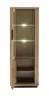 Vitrine - B ca. 72 cm, Wildeiche massiv geölt