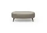 Hocker CARLLOTA - LB. ca. 125x73 cm, Stoff, Silbergrau