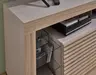 TV-Lowboard - mit Beleuchtung, B ca. 179 cm, Kaschmir, Riva Eiche Nachbildung
