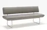 Polsterbank - Breite ca. 200 cm, Stoff, Graubeige