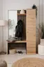 Kompaktgarderobe - Artisan Eiche Nachbildung, Anthrazit
