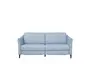 Sofa Mendoza - 2-Sitzer, Leder, Eisblau