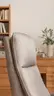 Sessel Tulsa Relax - Größe L, inkl. Maxirücken und Kopf-/Fußteil/Rückenlehne verstellbar, Leder, Graubeige