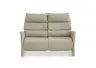 Sofa - 2,5-Sitzer, Kopfteil verstellbar, Leder, Perlmutt,