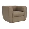 Sessel Stormy - drehbar, Stoff, Rauchbraun