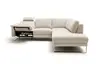Ecksofa Anna - 2,5-Sitzer mit Ecke rechts inkl. Relaxfunktion (motorisch), Stoff, Beige