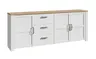 Sideboard FELLIAN- B ca. 220 cm, Weiß, Eiche Dekor