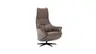 Relaxsessel Girona - Relaxfunktion (motorisch), Leder, Braun