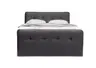 Boxspringbett HOLLIE- Liegefläche ca. 180x200 cm, Stoff, Schlamm, Bonell, Inkl. Topper